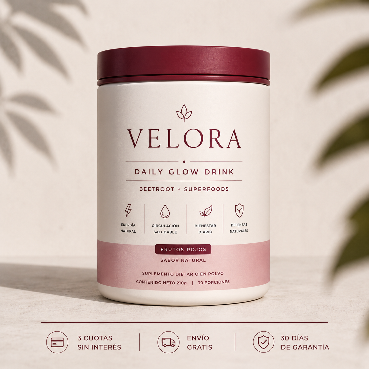 Velora — Energía natural, glow y bienestar diario
