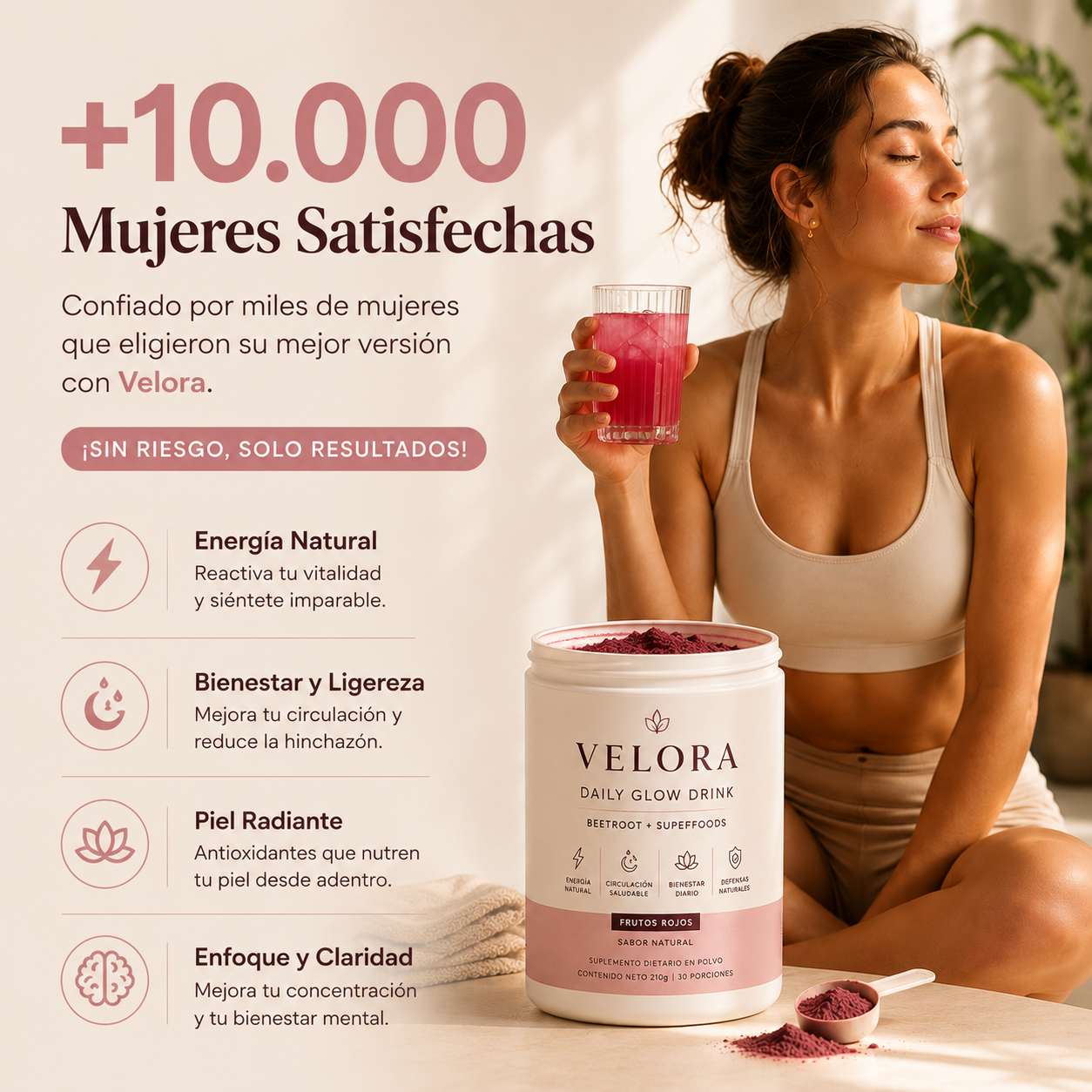 Velora — Energía natural, glow y bienestar diario